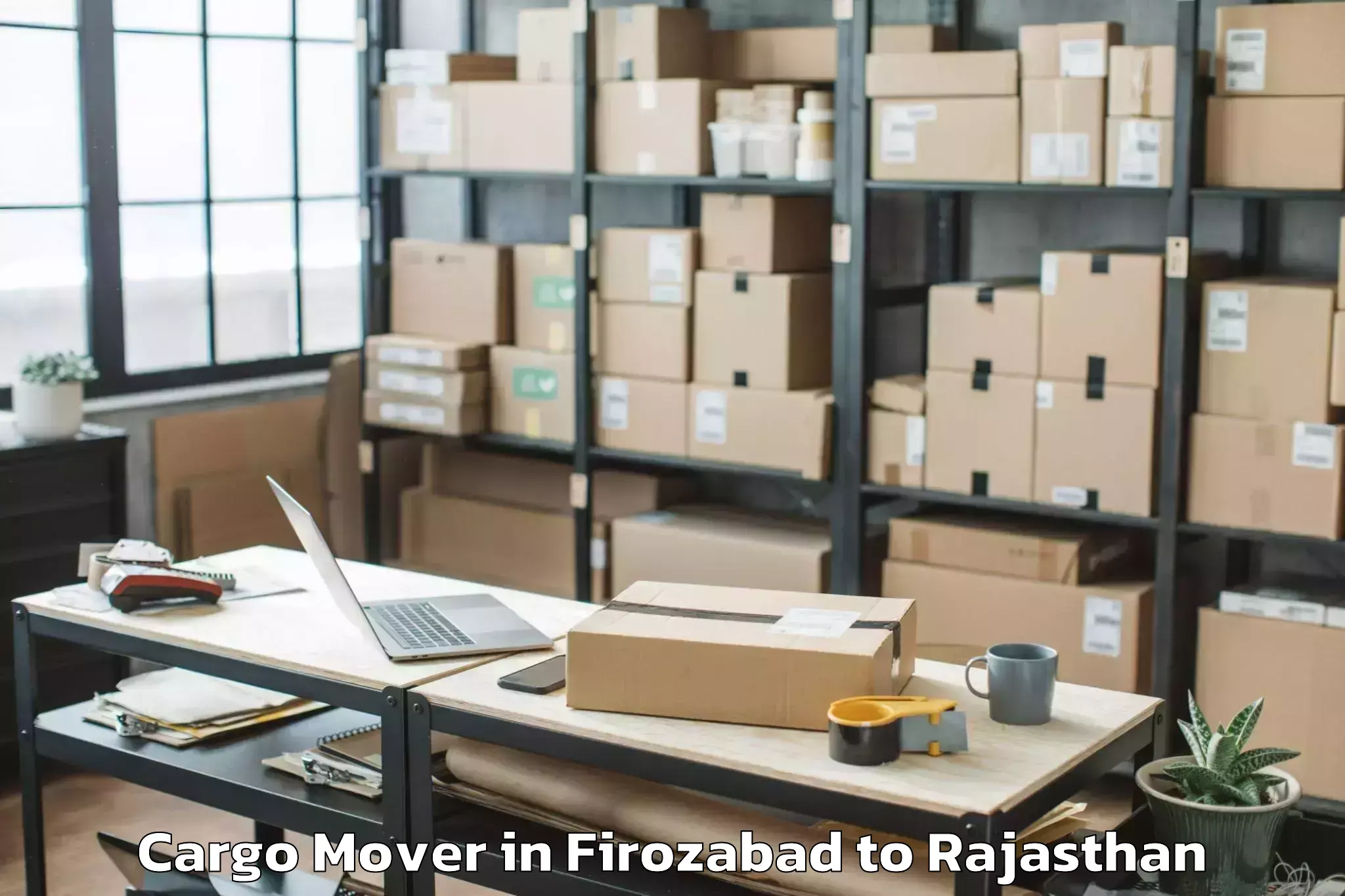 Firozabad to Poornima University Jaipur Cargo Mover Booking